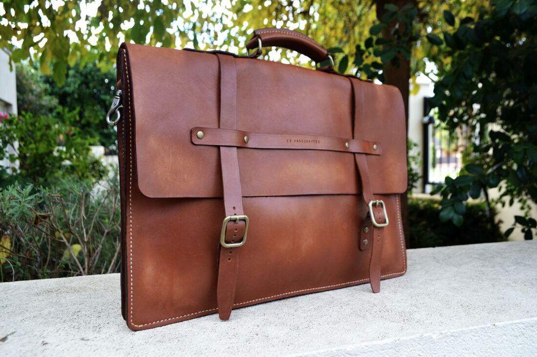 E.S Handcrafted - leather briefcase