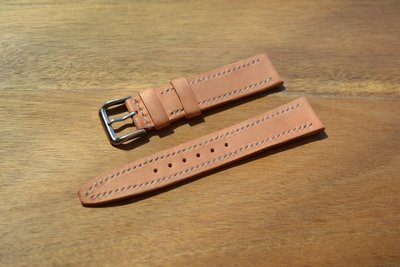 natural tan leather watch strap and band