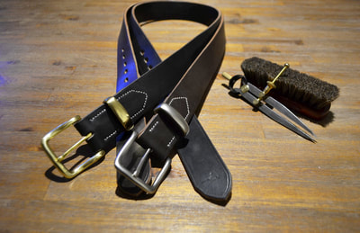 English bridle leather belts